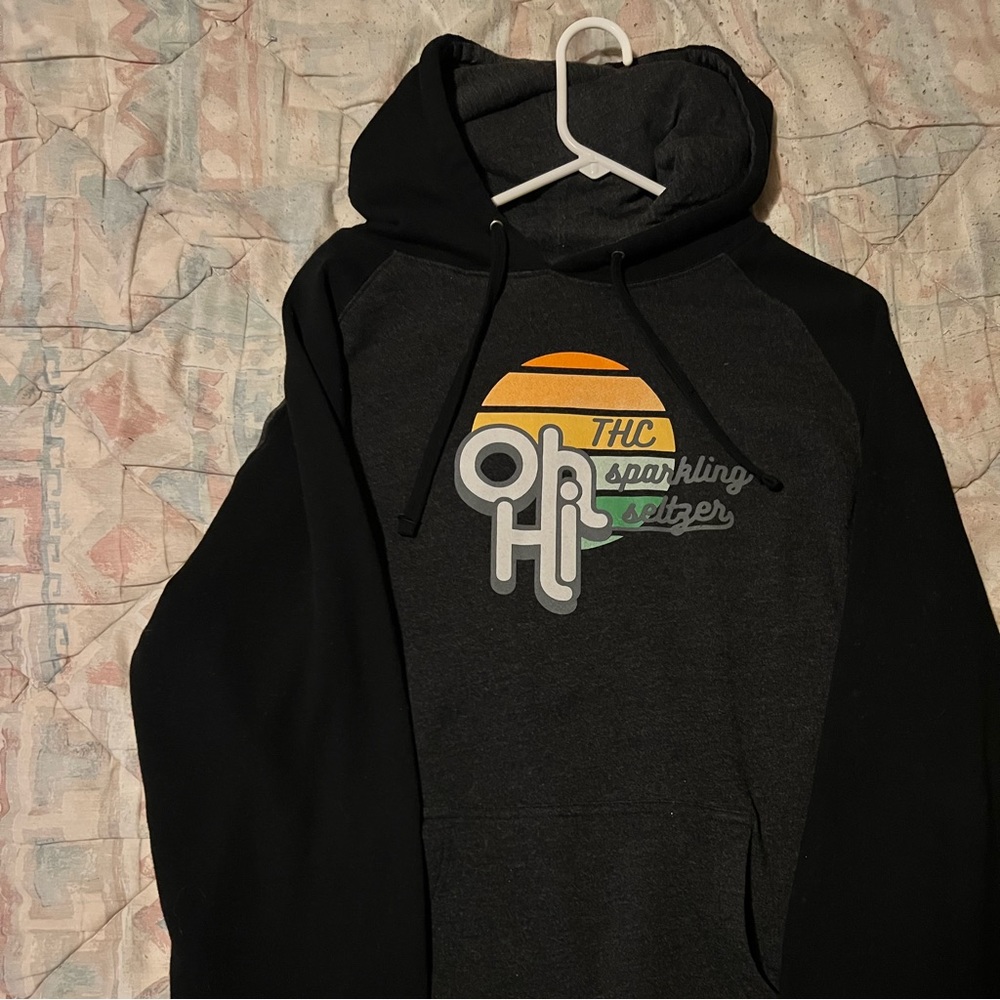 Oh Hi, THC seltzer hoodie